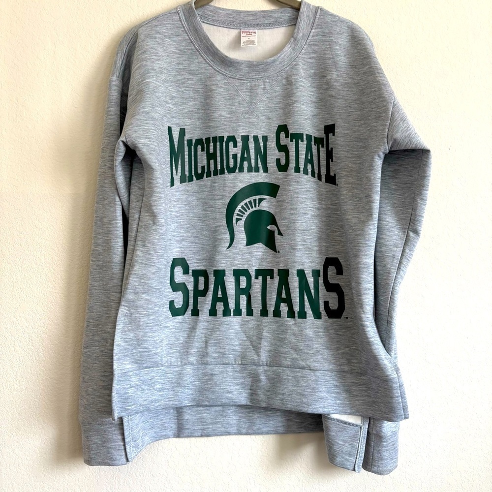 Michigan State Spartans Gray oversized Sweater size small